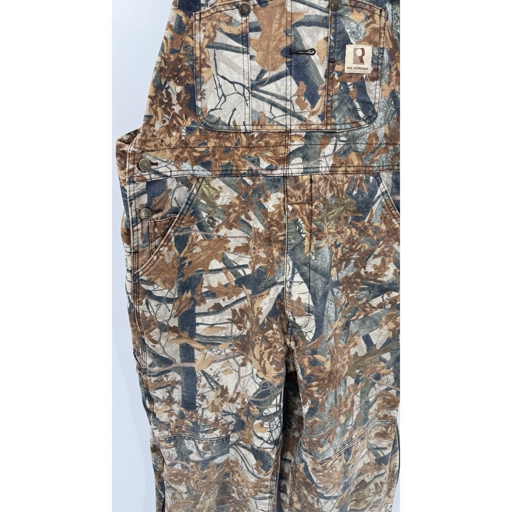 Real Workwear Realtree Camo Insulated Bib Overalls Men's Large Regular‎ 39x27.5 - Picture 8 of 16